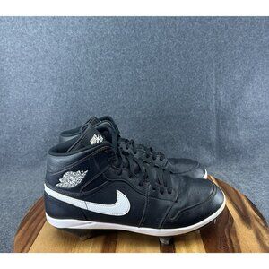 Nike Air Jordan 1 Metal AV5355-001 Men Size 12 Black White Baseball Cleat Retro